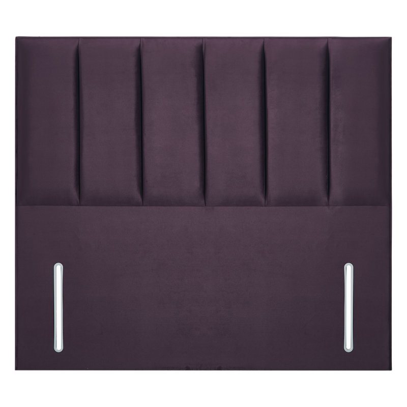 Wirksworth Upholstered Headboard, Kingsize (5'), Velvet, Plush Plum