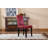 Solid Wood Leatherette Padded Parson Chair, Set Of 2-1838986344