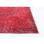 Tapis rouge foncé à transition de couleur 5 pi 3 po x 8 pi 11 po