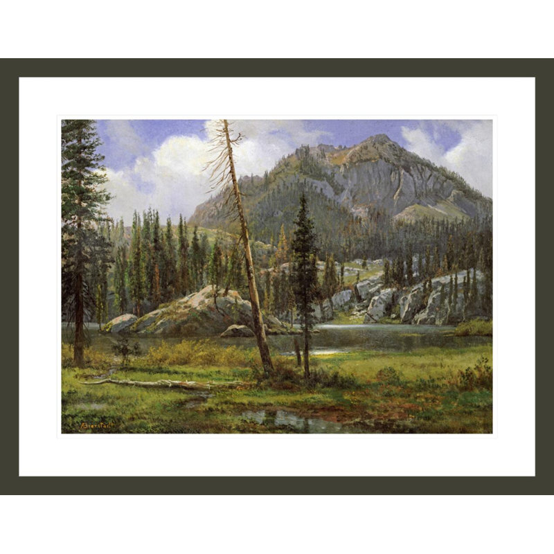 Montagnes de la Sierra Nevada par Albert Bierstadt, impression giclée encadrée, H 23,23 po x l 29,5 po