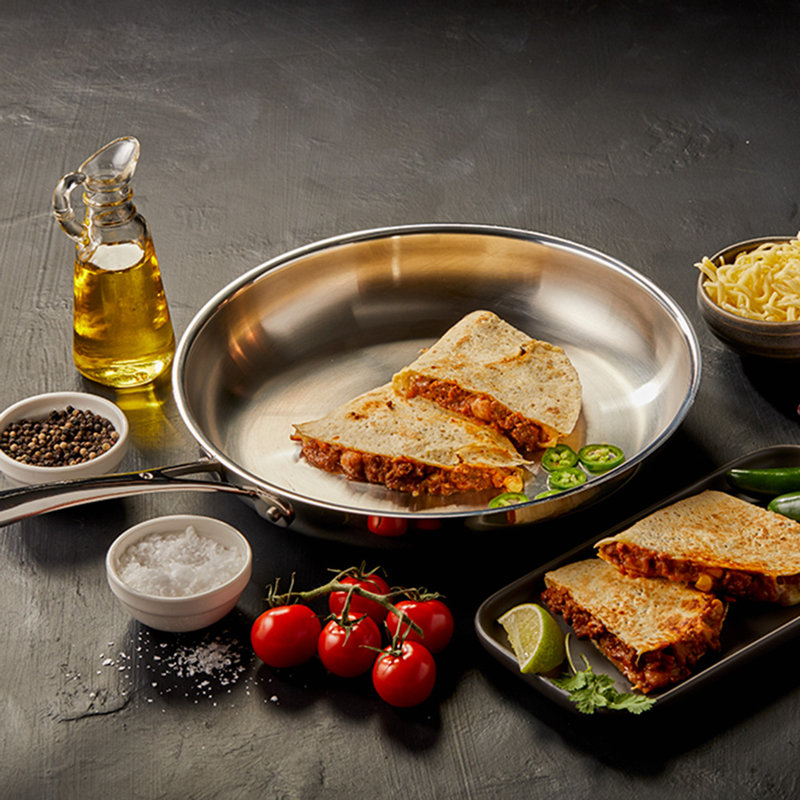 Stainless Steel Non-Stick Frying Pan, 8"