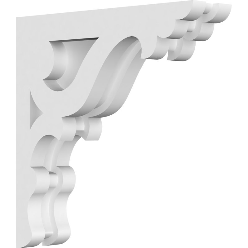 Corbeau en PVC de qualité architecturale Cornelia, H 8 po x l 8 po x P 1,875 po