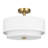 Nichoel Linen Semi Flush Mount-440036253