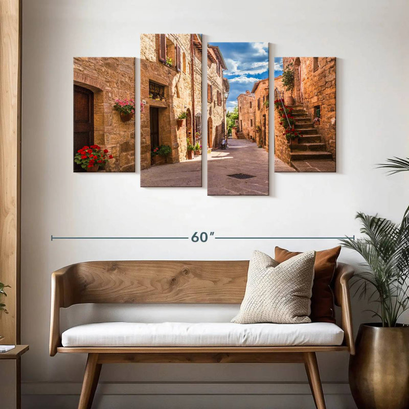 Nicci Rustic Tuscan Street, H 32 po x l 52 po