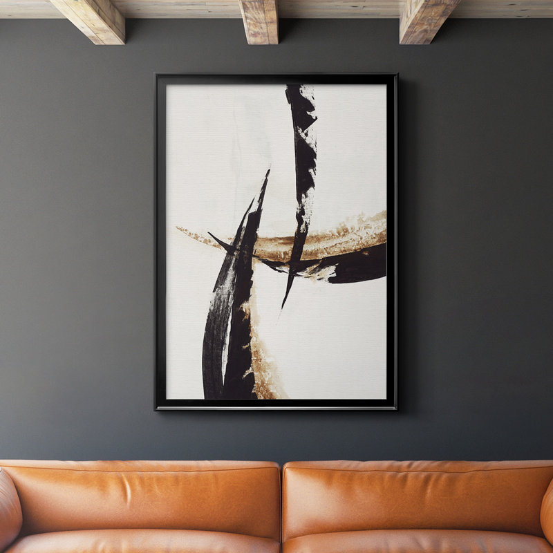 «High Style II», reproduction encadrée de qualité supérieure - prête à être accrochée, H 36,5 po x l 26,5 po x P 1 po, Noir