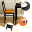 Ensemble de table de salle à manger 3 pièces avec chaises rembourrées, ensemble de coin-repas à hauteur de comptoir moderne, ensemble de petite table de cuisine avec 1 table et 2 chaises pour la salle à manger, la cuisine, les petits espaces, HDT7573