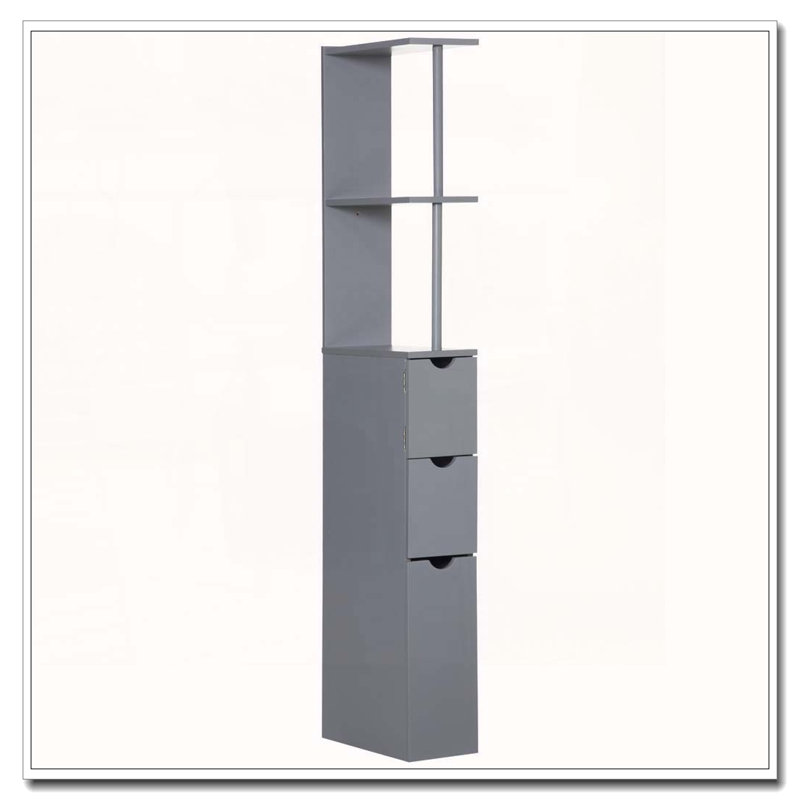 Armoire de rangement de 54 po de hauteur avec tablettes et tiroirs