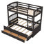 Lit simple superposé au-dessus de bois avec lit gigogne - tiroirs de rangement fonctionnels-638984038