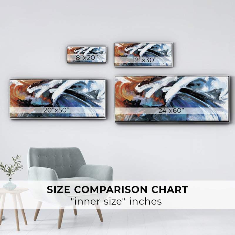 Elementary - Framed Canvas, 24" H x 60" W