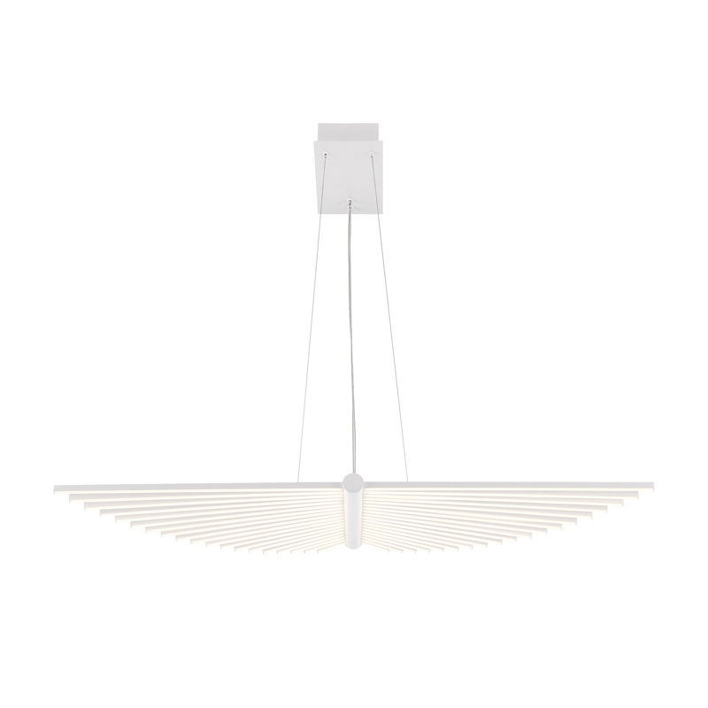 Seraph 1 Light 39.25" Chandelier, Black