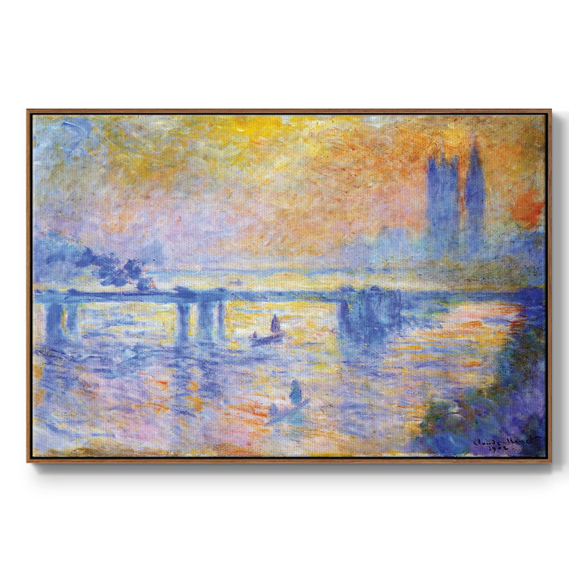 Pont Charing Cross, 1902 01, H 27 po x l 41 po x P 2 po, Noyer