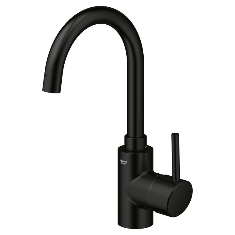 Concetto™ Single Hole Bathroom Faucet with Drain Assembly, Matte Black