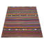 One-of-a-Kind Hand-Knotted 1960s 5'2" x 5'10" Wool Area Rug in Purple/Blue/Green