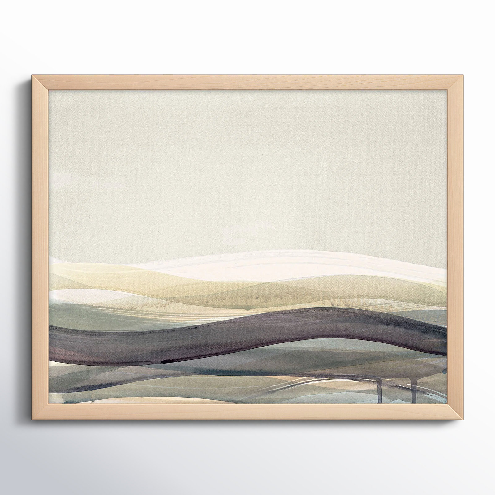 Preliminary II by Beth James, Maple Framed, 25" W x 20" H