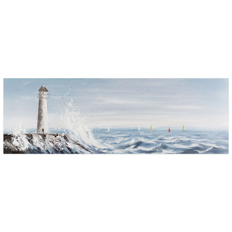 Acrylic Painting Lighthouse In Sight