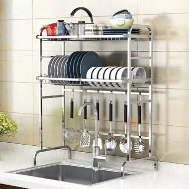 Frifoho Stainless Steel 2 Tier Dish Rack