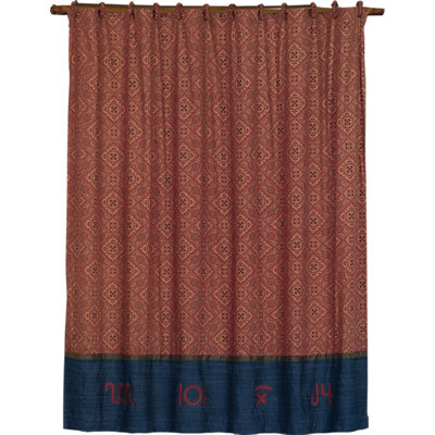 Wrangler Geometric Shower Curtain with Hooks Included