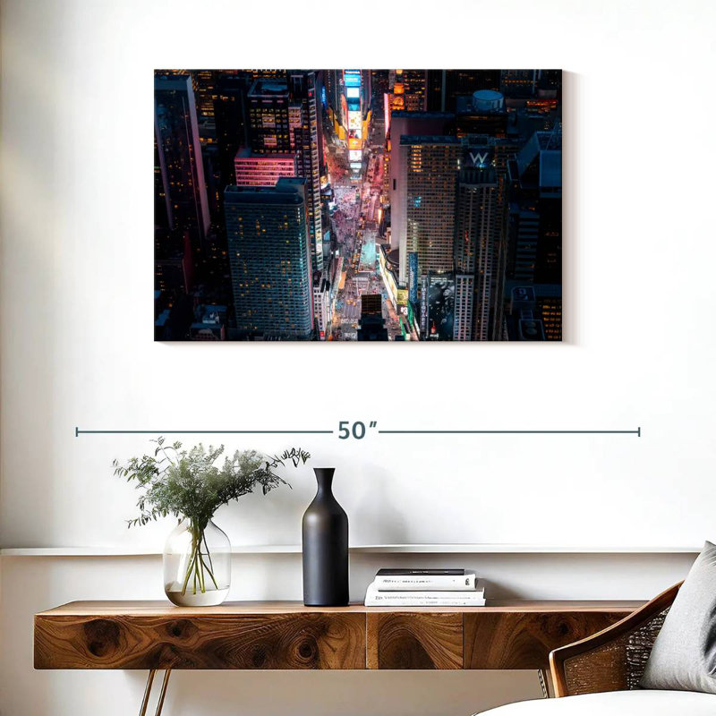 Kavia Times Square After Dark, 24" H x 36" W