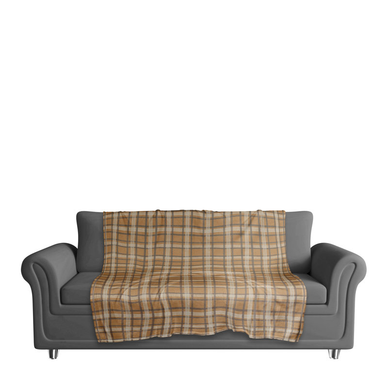 Hand Woven Throw Blanket, Orange