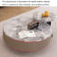 Table basse ronde moderne en marbre-2021834486
