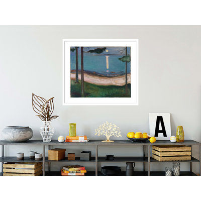 Moonlight by Edvard Munch -Framed Giclee Print