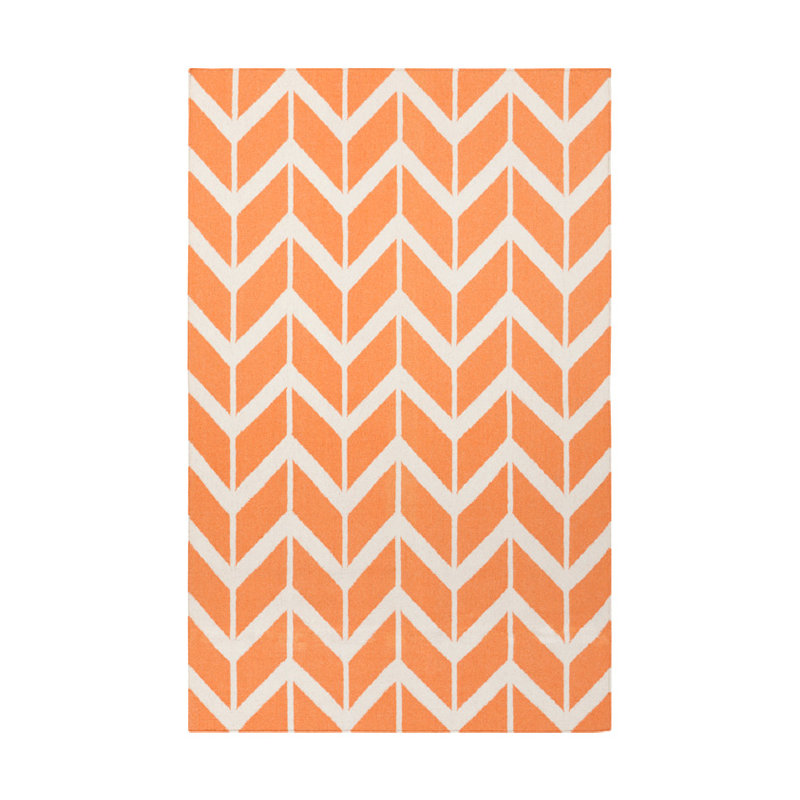 Larksville Wool Chevron Indoor Rug, Rectangle 2' x 3'
