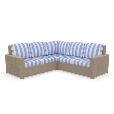 Outdoor Patio Sectional Seating Group With Sunbrella Cushions by Birch Lane