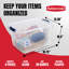 Bacs de rangement transparents avec couvercles Rubbermaid-101700735
