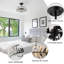 Luminaire suspendu en cristal Crystal, luminaire encastré 4 lumières pour chambre à coucher, salon, cuisine