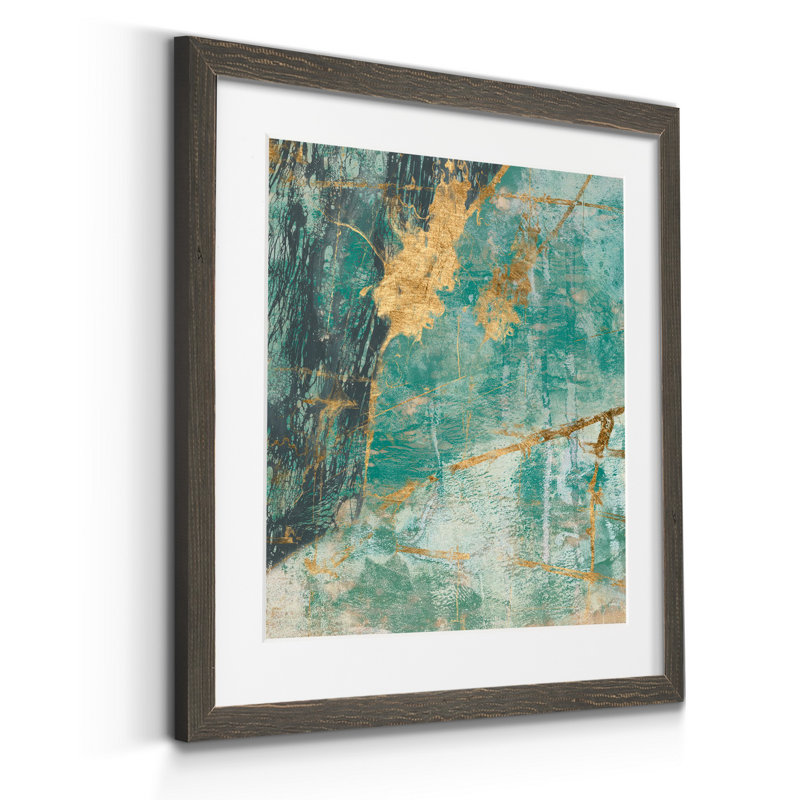 Lace I, reproduction d’art sur papier encadrée, H 35,5 po x l 35,5 po x P 1,5 po, Cadre gris