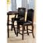 De 2 chaises à hauteur de comptoir brun foncé - Similicuir rembourré, confortable, élégant pour le siège de la salle à manger, élégant et moderne