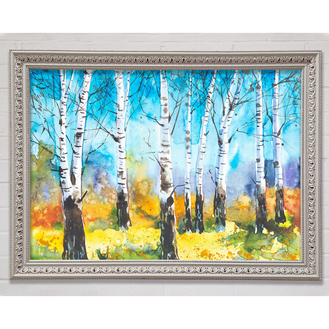 The Beautiful Birch Trees - Einzelne Bilderrahmen Kunstdrucke