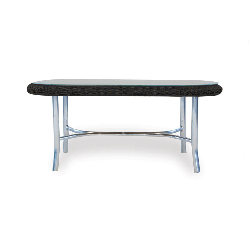 Weekend Retreat Outdoor Oval Coffee Table, Mink