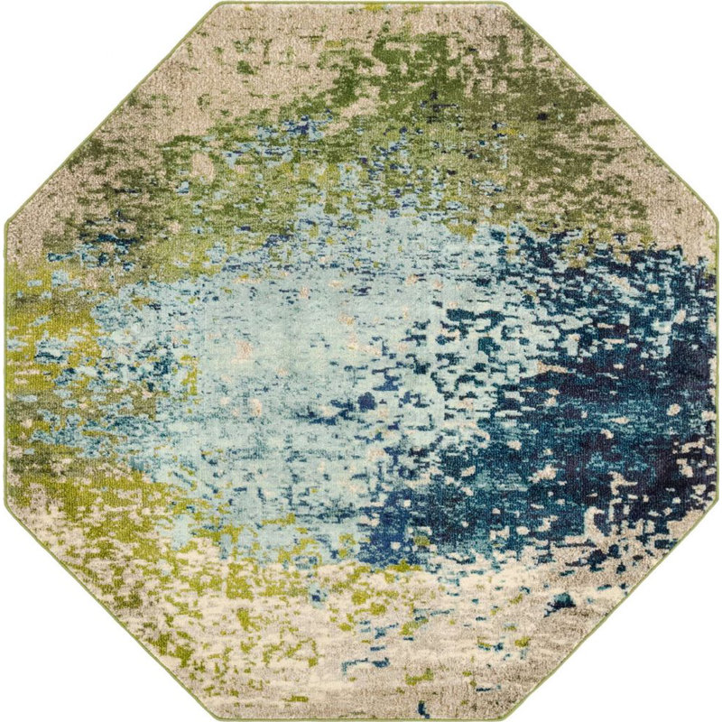 Estelle Abstract Indoor Rug, Octagon 6' x 6'