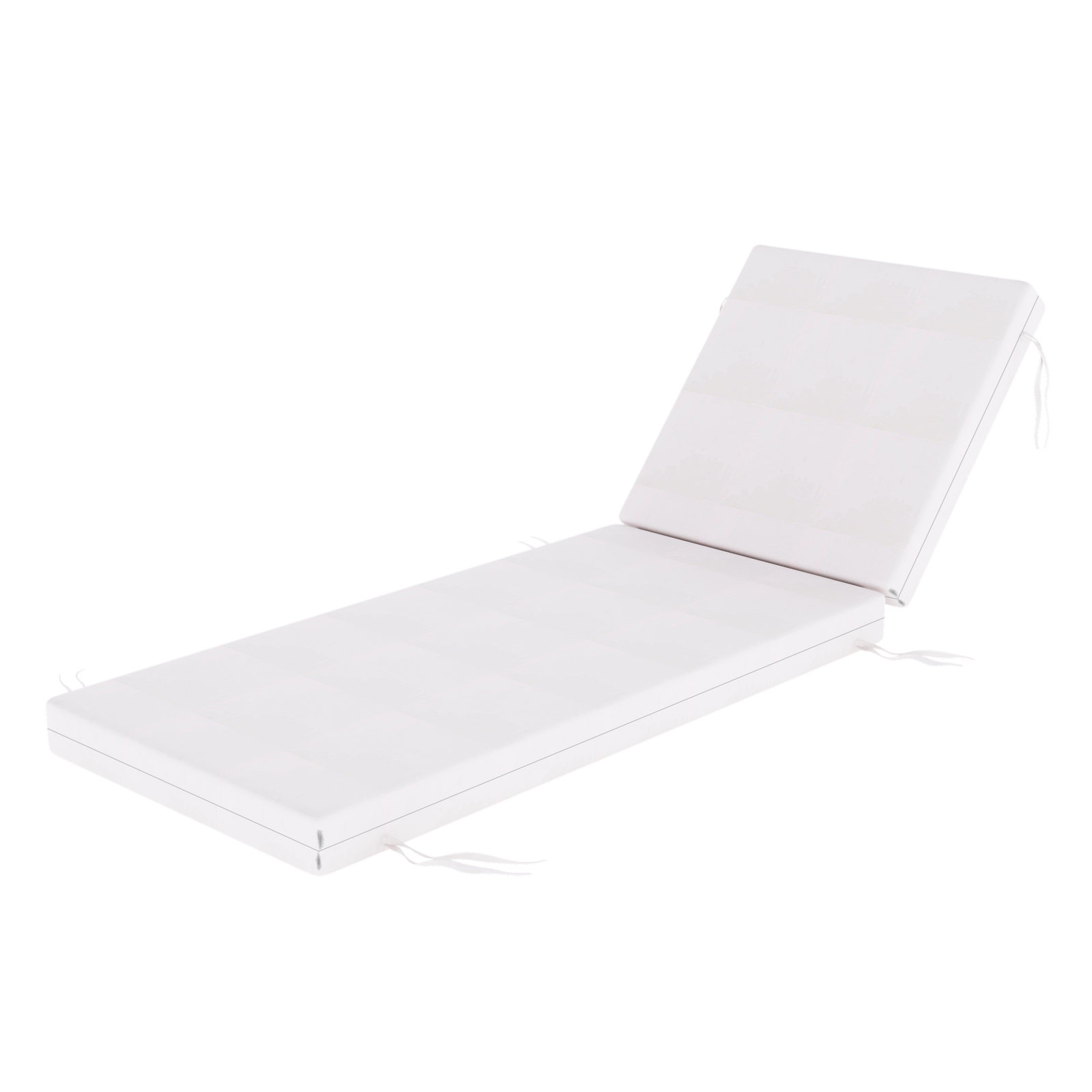 Lani Sunbrella Outdoor Chaise Lounge Cushion, 24" W x 73" D, Sunbrella Play Snow