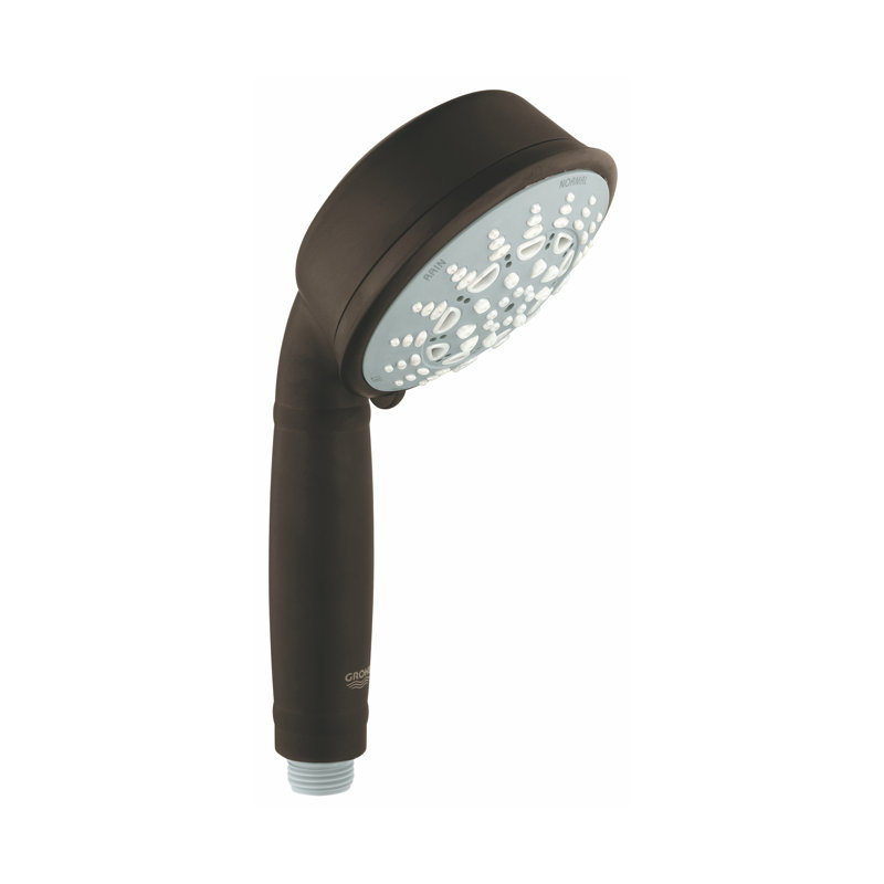 Relexa® Champagne Rain Handheld Shower Head with SpeedClean Nozzles, Oil Rubbed Bronze