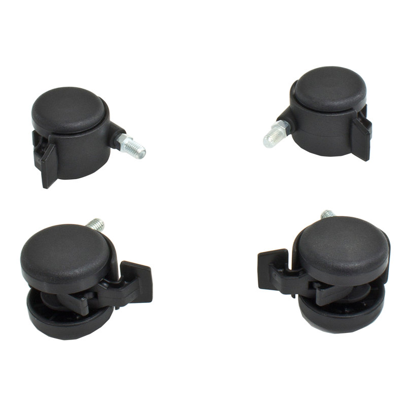 Black Locking Caster Kit for Portable Appliances