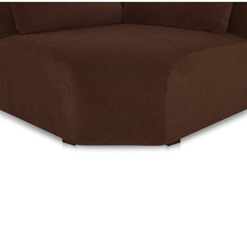 Anson Corner Chair, Chestnut Brown