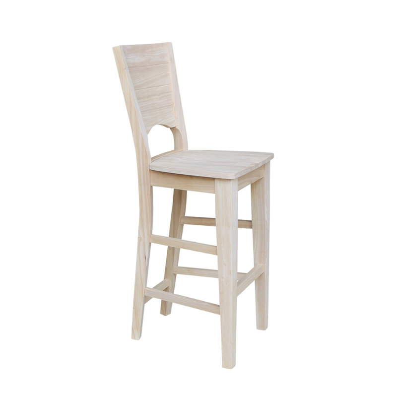 Guzik Solid Wood Counter Stool, Bar Stool (30" Seat Height)