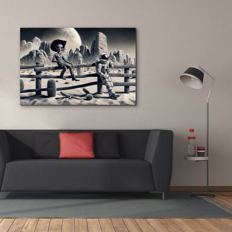«Space Break» par Rey Klimt, art mural sur toile, H 40 po x l 60 po x P 1,5 po