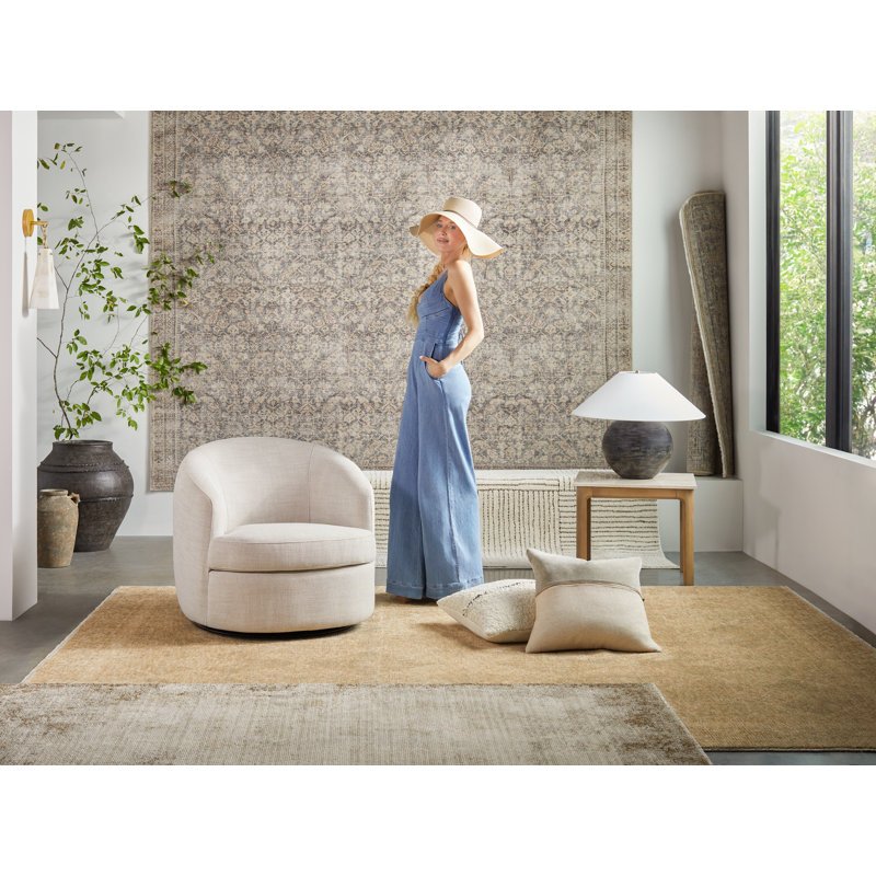 Tapis touffeté à la main Galey Alix x Livabliss Janek II, Rectangle 5 pi x 7 pi 6 po