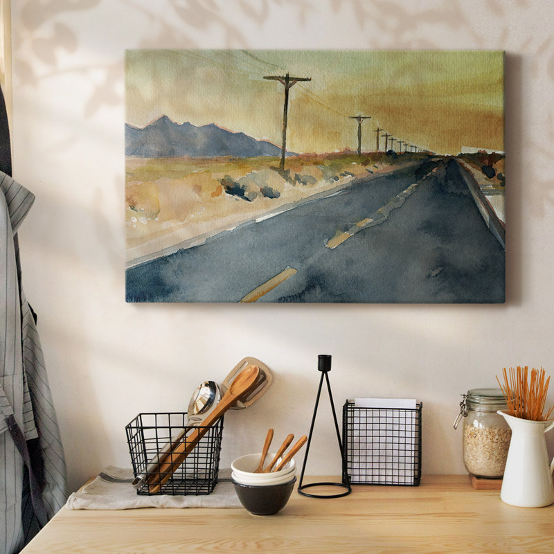 Toile tendue avec galerie Deserte Highway II, H 8 po x l 12 po