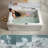 71 In. X 47 In. Alcove Whirlpool Bathtub Hydrotherapy Jetted Spa Bath - Left Drain Tub Filler In White