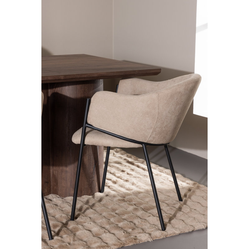 Ronneshia 6 - Person Dining Set, Brown