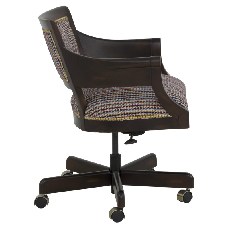 Office Chair, Charcoal, Small Pewter, 1115 Saddle