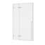 Porte de douche réversible chromée avec verre trempé transparent 45,6 "à 46" x 79 "Drew-125041202