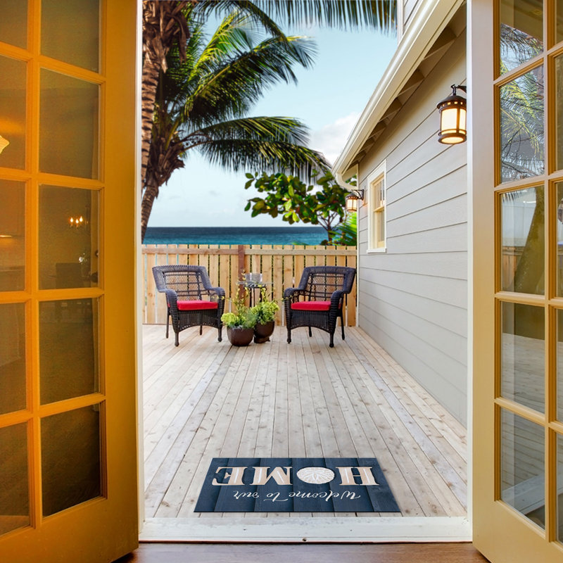 Coastal Home Indoor/Outdoor Welcome Mat