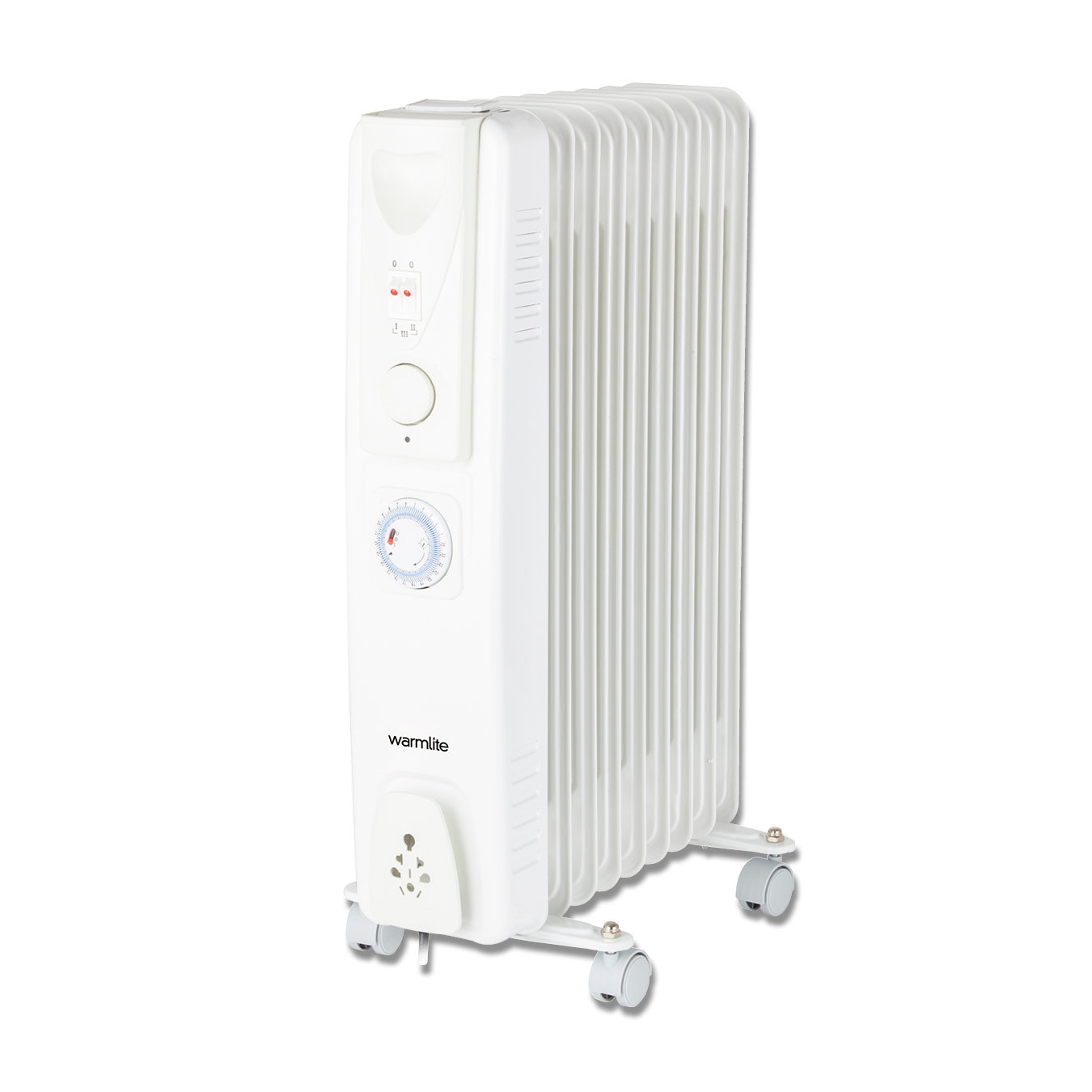 CANDY Warmlite WL43003YTW 7 Fin Oil Filled Radiator with Adjustable  Thermostat and a 24 Hour Timer, White | Wayfair.ie