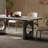 High quality rock slab rectangular dining table-337039317