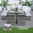 Square 8 - Person 49.2'' Patio Dining Set With Cushions-2138796723-2138796722